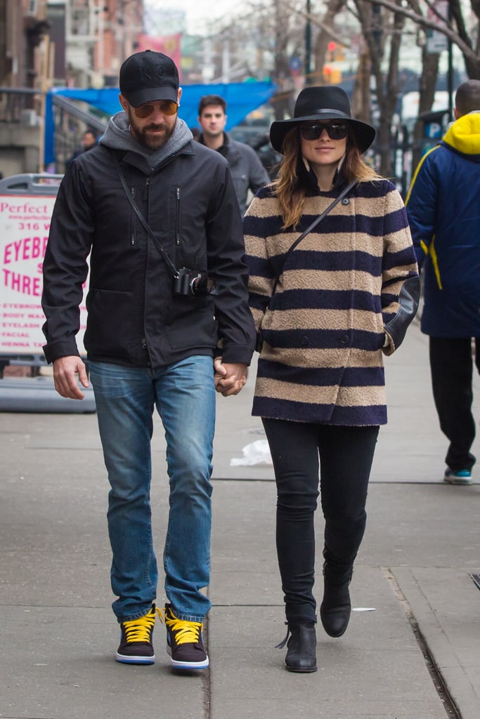 Jason Sudeikis and Olivia Wilde headed to lunch at Cafe Cluny in NYC on Monday.