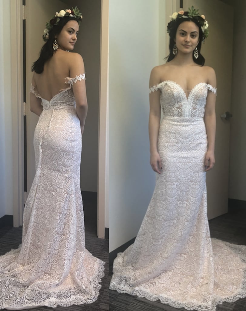 Camila Mendes Wedding Dress in Palm Springs on Hulu