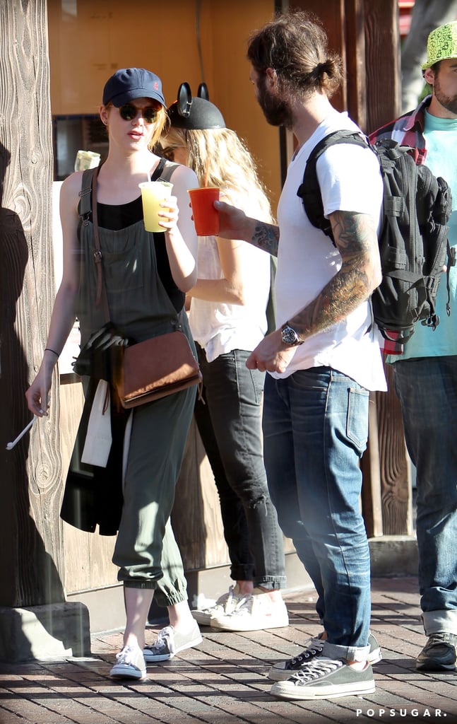 Emma Stone at Disneyland After Andrew Garfield Breakup