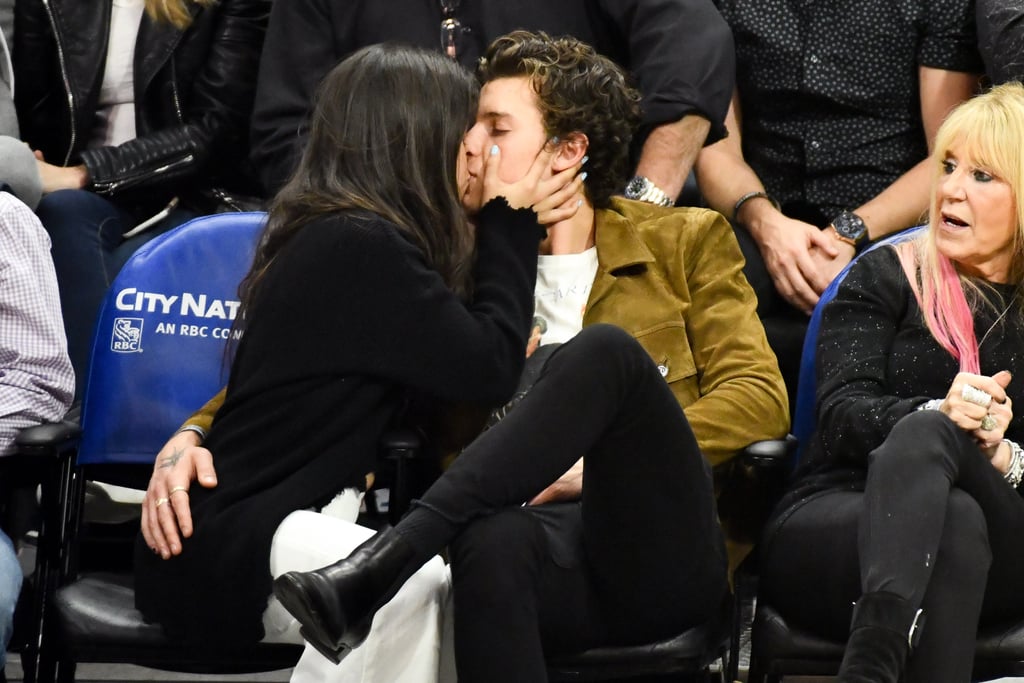 Camila Cabello and Shawn Mendes Kissing at LA Clippers Game