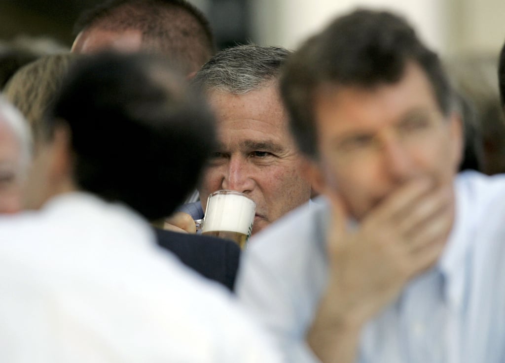 During a 2006 visit to Germany, George W. Bush sipped some nonalcoholic beer.