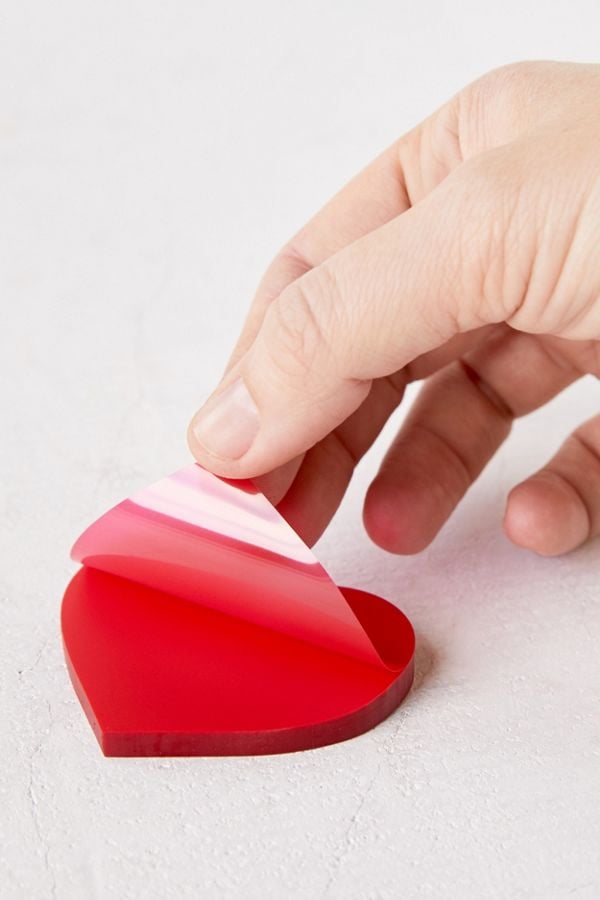 Transparent Heart Sticky Notepad