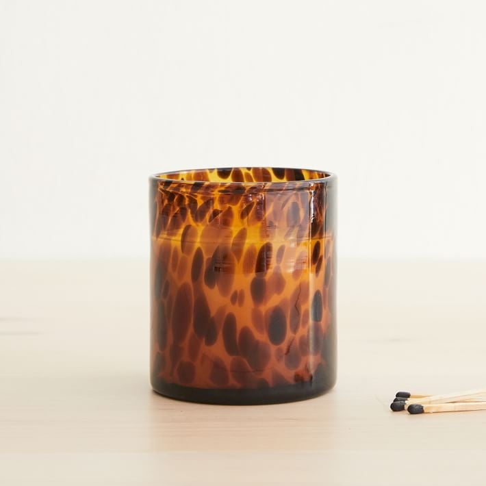 Tortoise Glass Candle