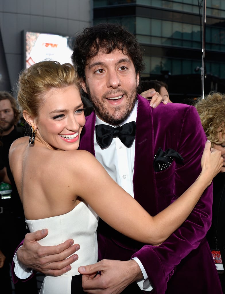 Beth hugged her costar Jonathan Kite.