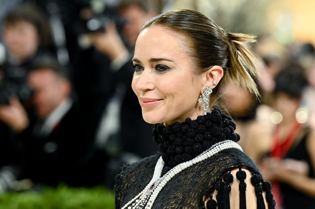 Tresemmé A-List Collection All-in-One Hair Style Primer Spray ($14)
Emily Blunt's sleek updo was the definition of chic on Met Gala night, and her stylist Laini Reeves used this primer spray on damp hair to prep her look, applying from root to ends. The lightweight formula detangles and smoothes hair without leaving any residue or buildup.