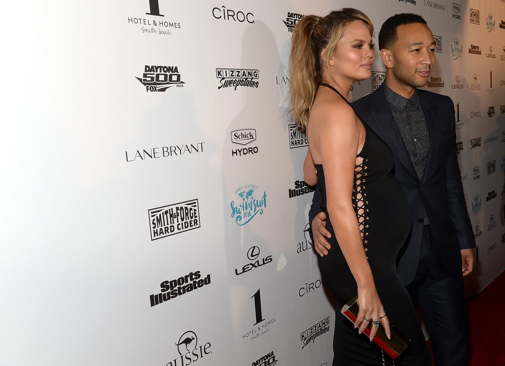Chrissy Teigen and John Legend at Sports Illustrated BBQ