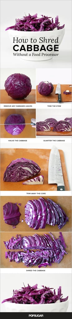 How to shred cabbage without a box grater.