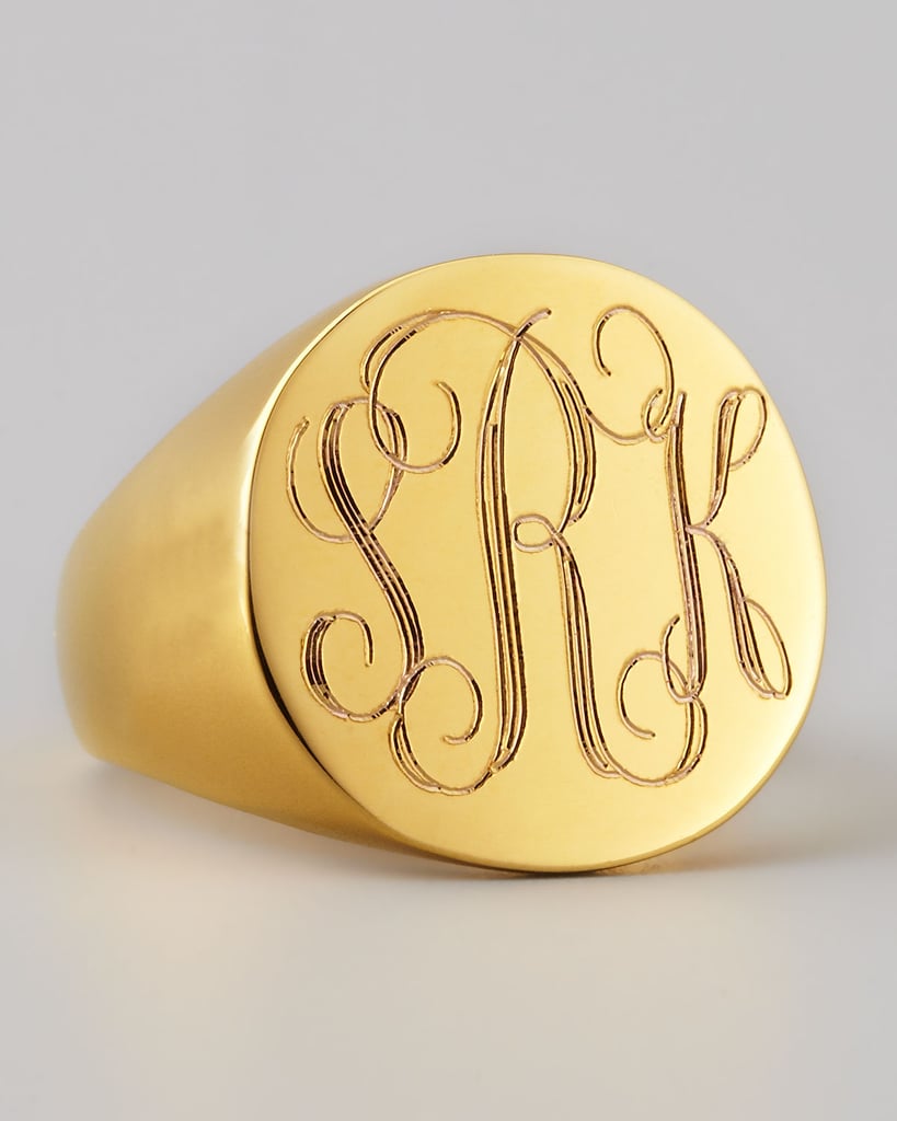 Sarah Chloe Monogrammed Signet Ring