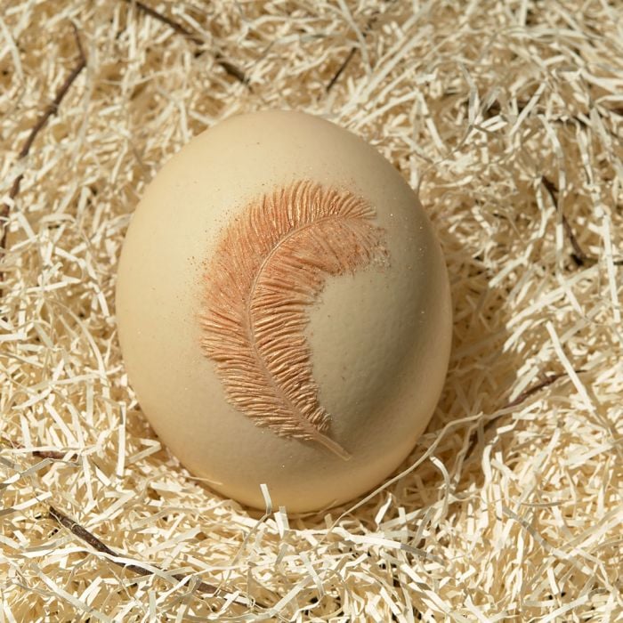 White Chocolate Giant Ostrich Easter Egg