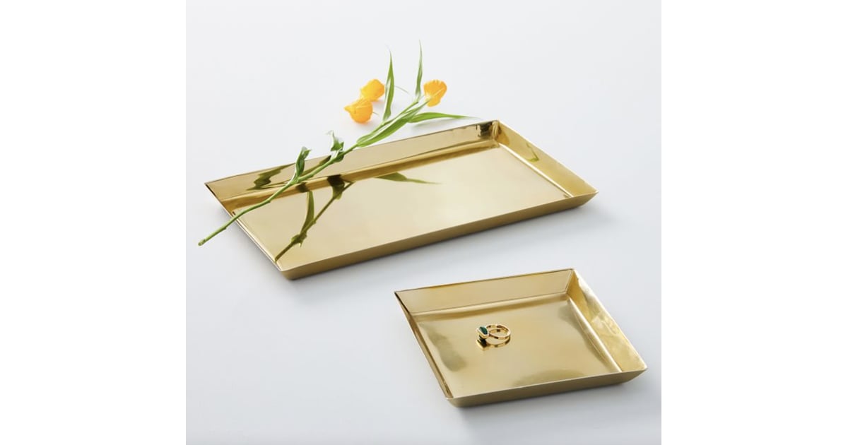 West Elm Foundations Brass Tray Best Gold Gifts for Women POPSUGAR