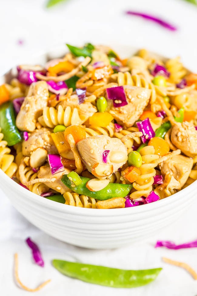 Chinese Chicken Pasta Salad | 20-Minute-Meal Ideas | POPSUGAR Family ...