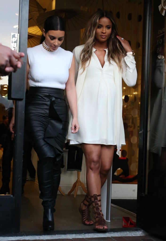 Kim Kardashian and Ciara Shopping For Baby Clothes