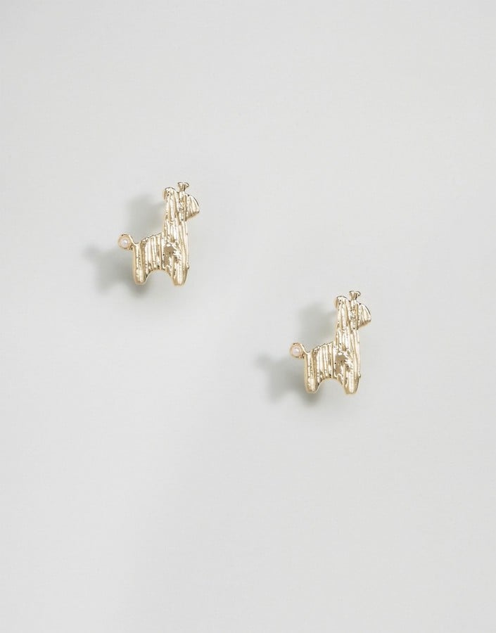 ASOS Limited Edition Llama Stud Earrings ($8)