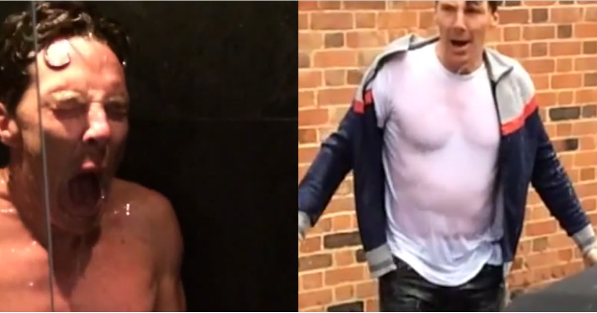 Benedict Cumberbatch's Ice Bucket Challenge Video POPSUGAR Celebrity