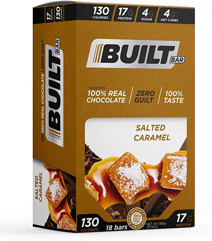Built Bar 18 Pack Protein and Energy Bars Best Healthy Snacks 2021