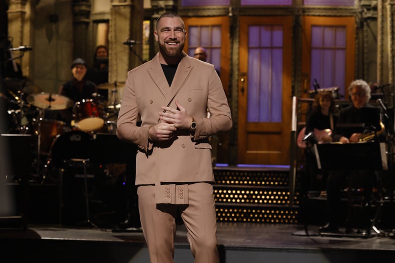 Travis Kelce's Dior Suit on "Saturday Night Live"