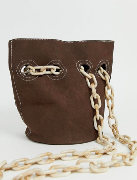 Glamorous Slouch Shoulder Bag With Chain Straps
