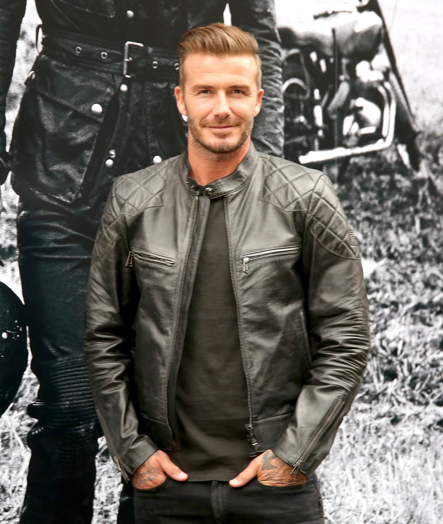 David Beckham looked fresh faced at the signing of his coffee-table book Off Road/David Beckham at Belstaff's NYC store on Tuesday.