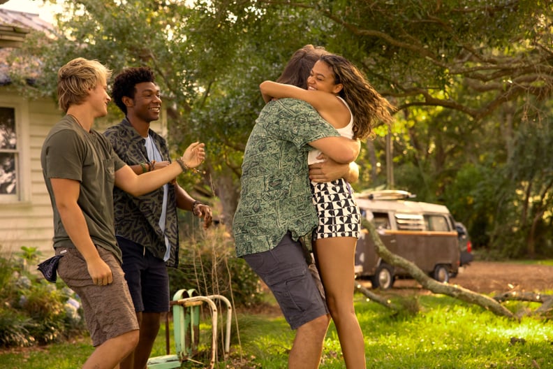 Kiara's Heart Checkered Shorts on "Outer Banks" Season 3