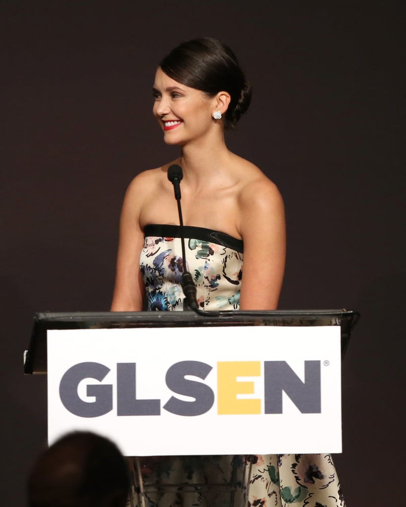 Nina Dobrev at GLSEN Respect Awards in LA October 2016