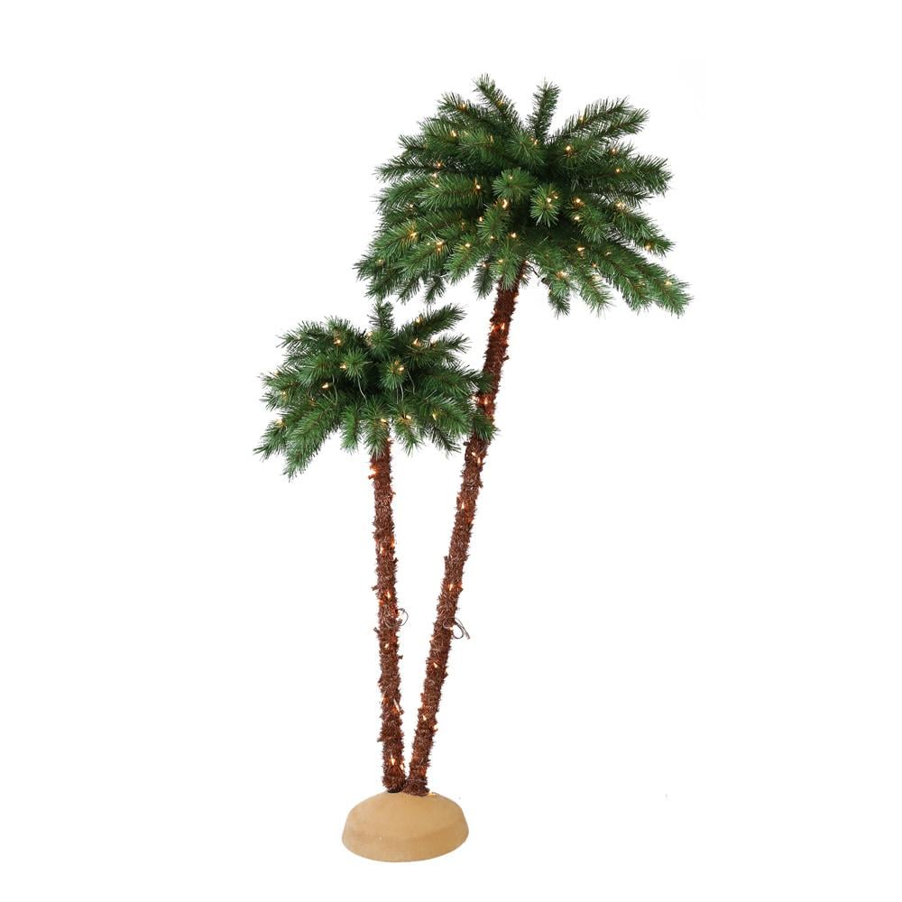 Puleo International 3.5-Foot/6-Foot Artificial Christmas Palm Tree