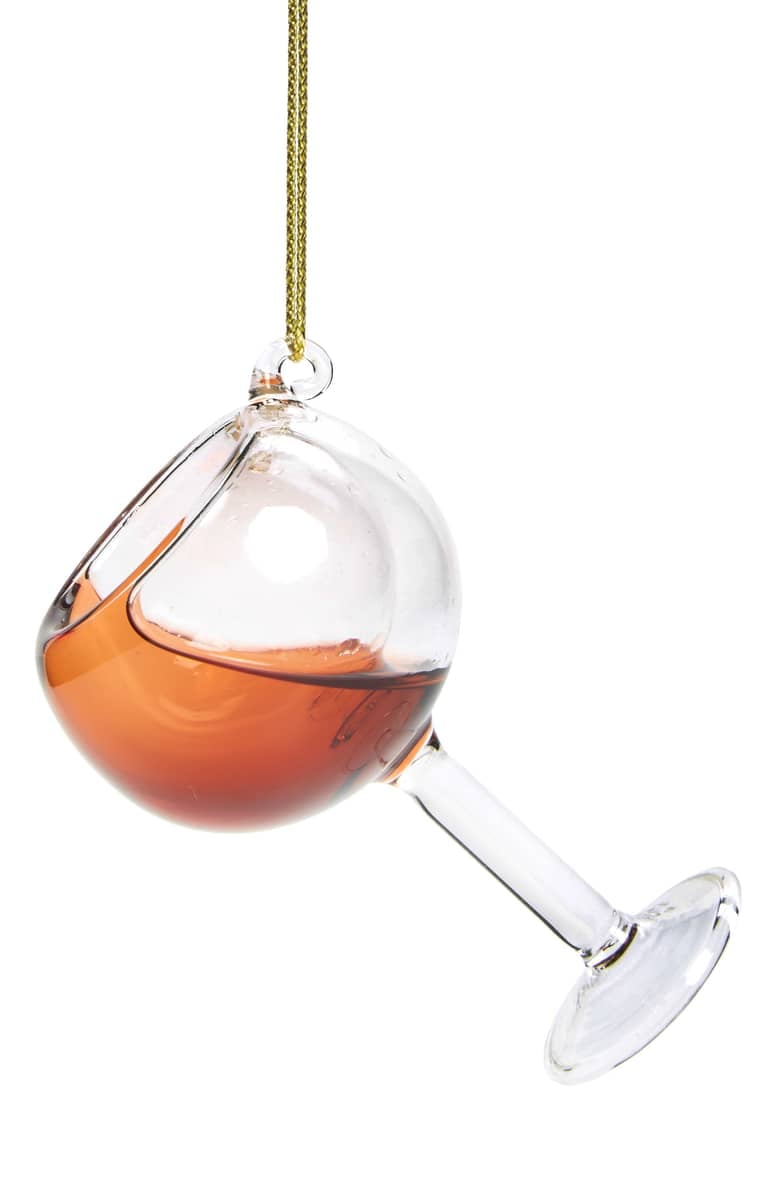 Nordstrom at Home Glass of Wine Ornament