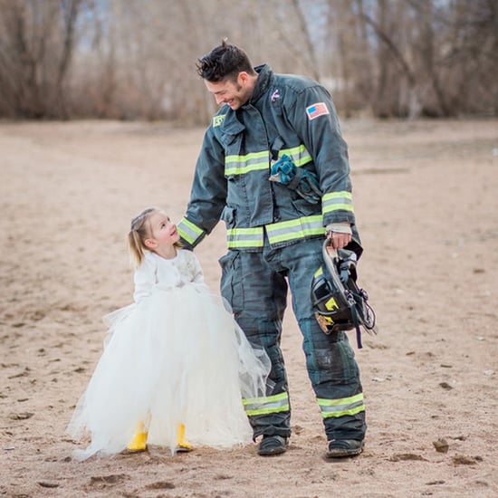 Father and Daughter Firefighter Photo Shoot