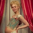 Elle Fanning's Blue Corset Made the Perfect Fictional 18th-Century Pregnancy Announcement
