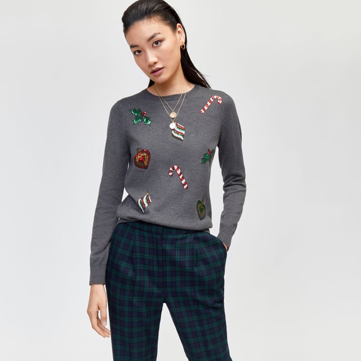 Warehouse sequin shop christmas jumper