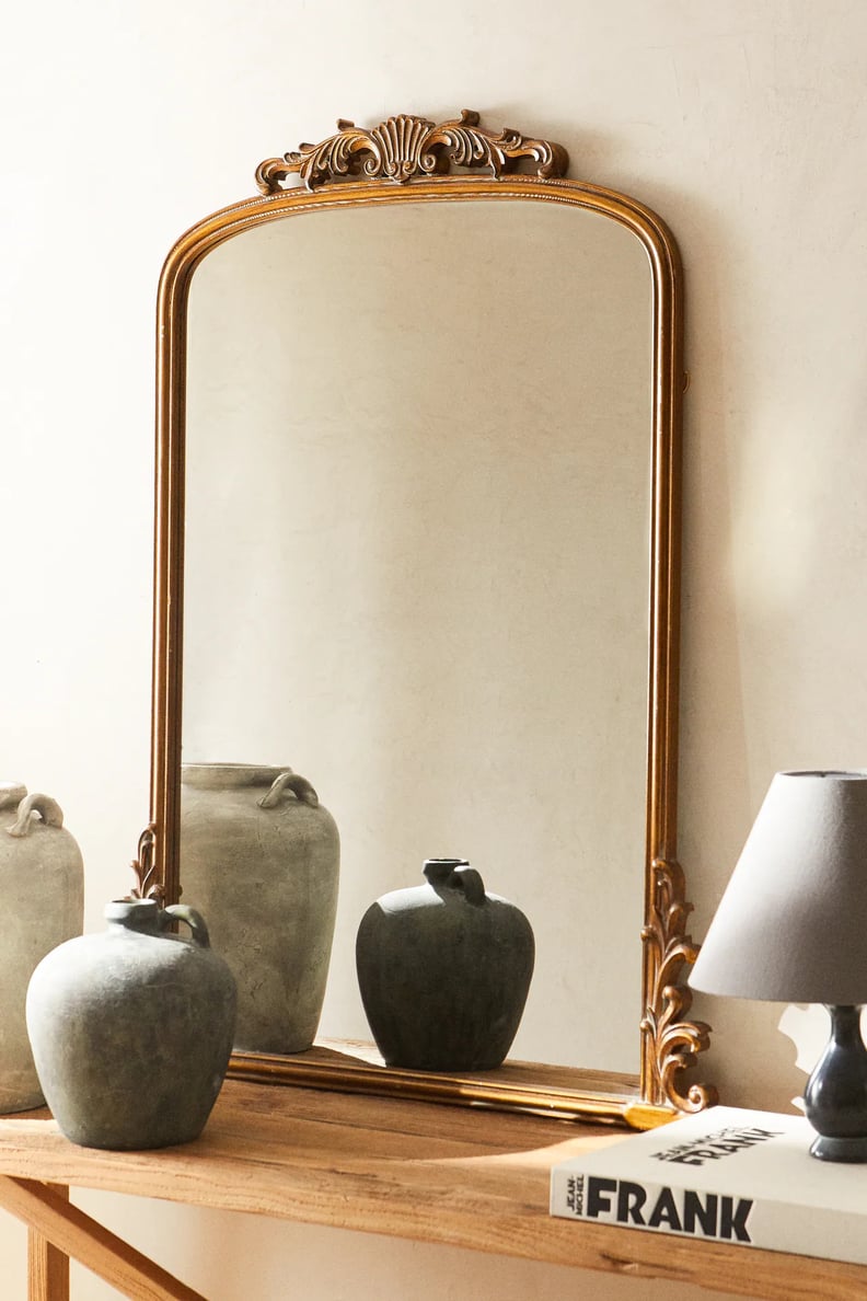 A Statement Mirror: Zara Decorated Wood Mirror