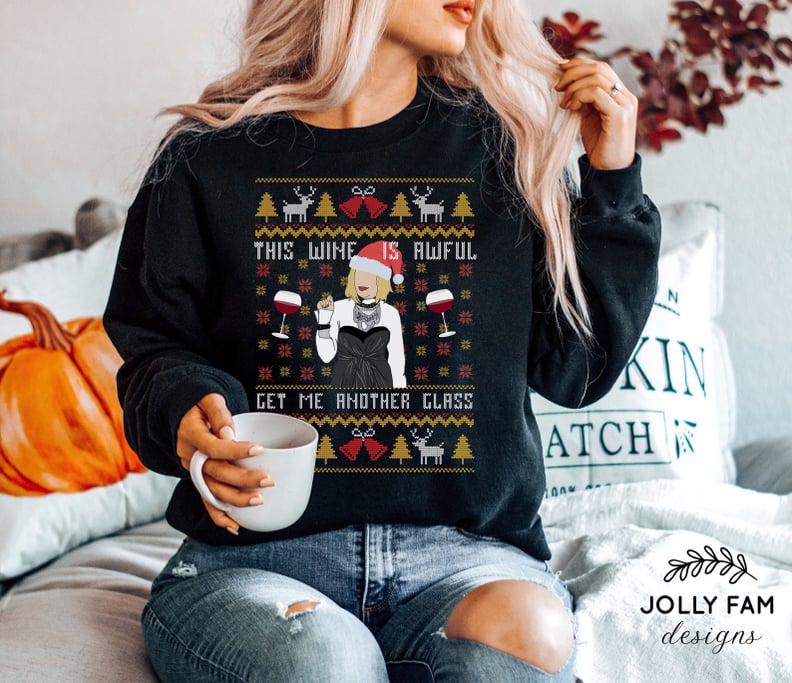 Moira Wine Ugly Christmas Sweater