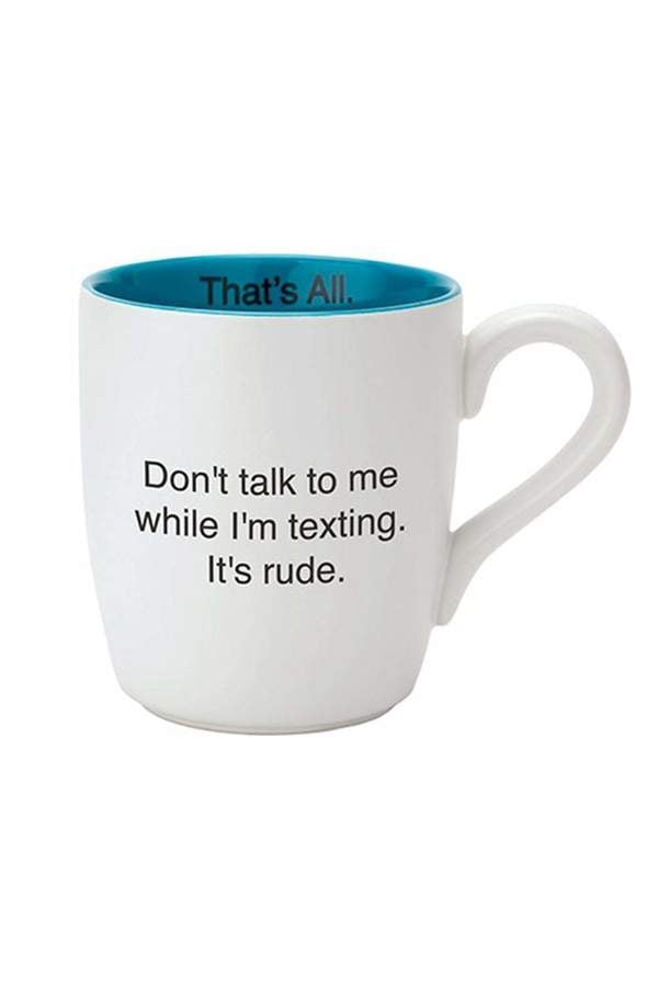 Santa Barbara Design Studio Texting Mug ($15)