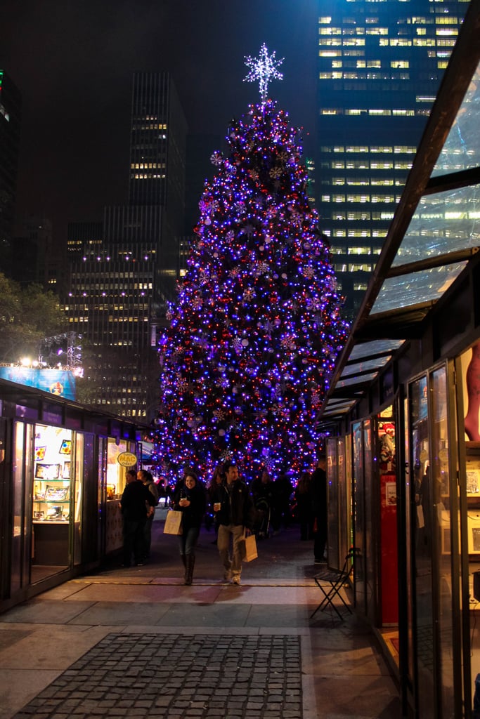 Don't forget to swing by the Winter Village at Bryant Park. Along with the 17,000-square-foot ice rink, this area is also home to more than 125 holiday shops and kiosks ready to infuse you with cheerful Christmas spirit.