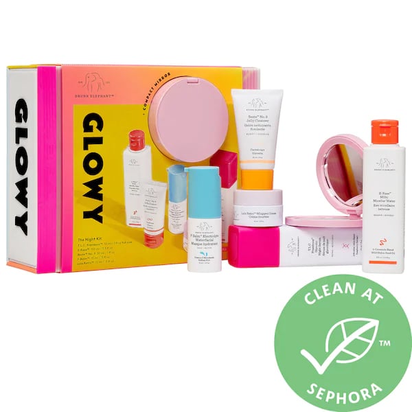 Drunk Elephant Glowy the Night Kit Best Mini Beauty Gift