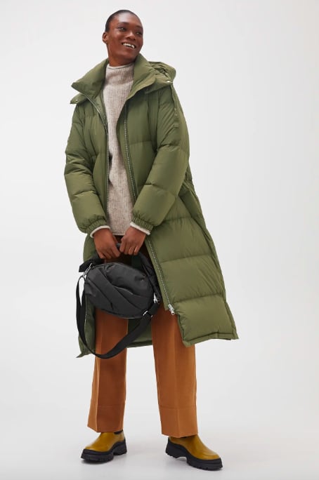Arket down puffer trench coat store