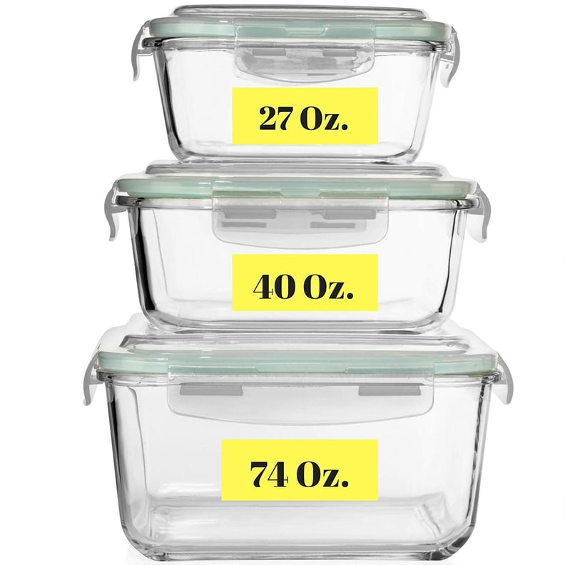 Extra Large Glass Food Storage Containers With Airtight Lids