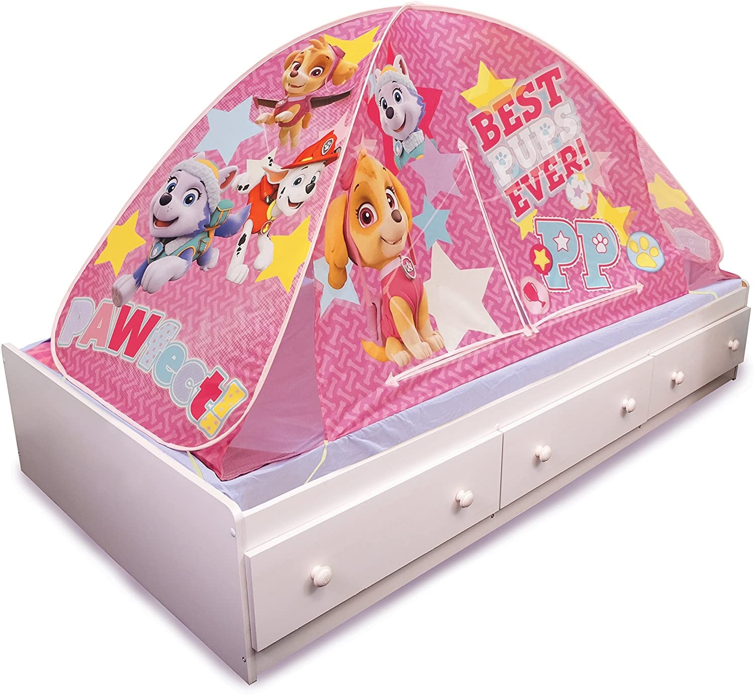 Paw patrol bed best sale canopy