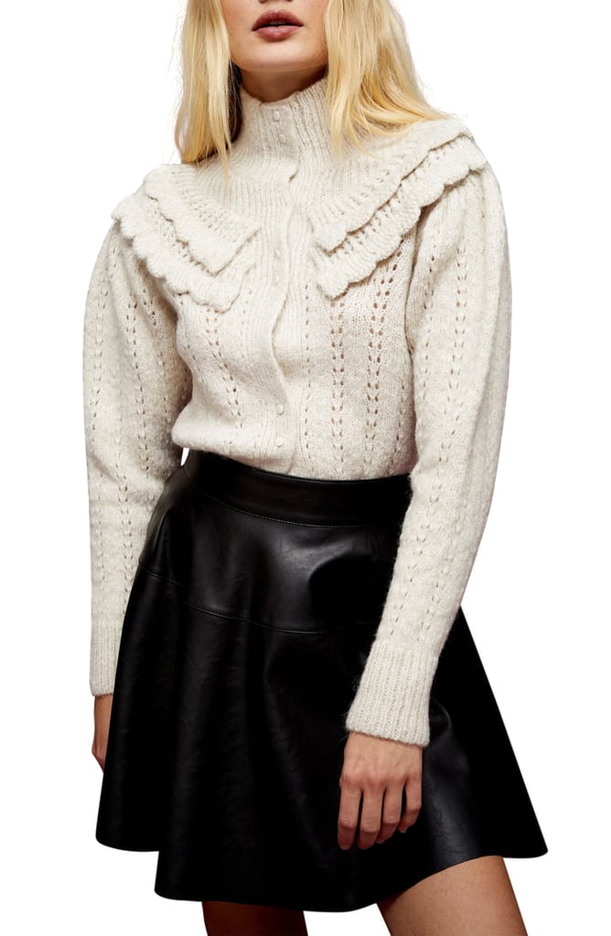 High outlet neck cardigan