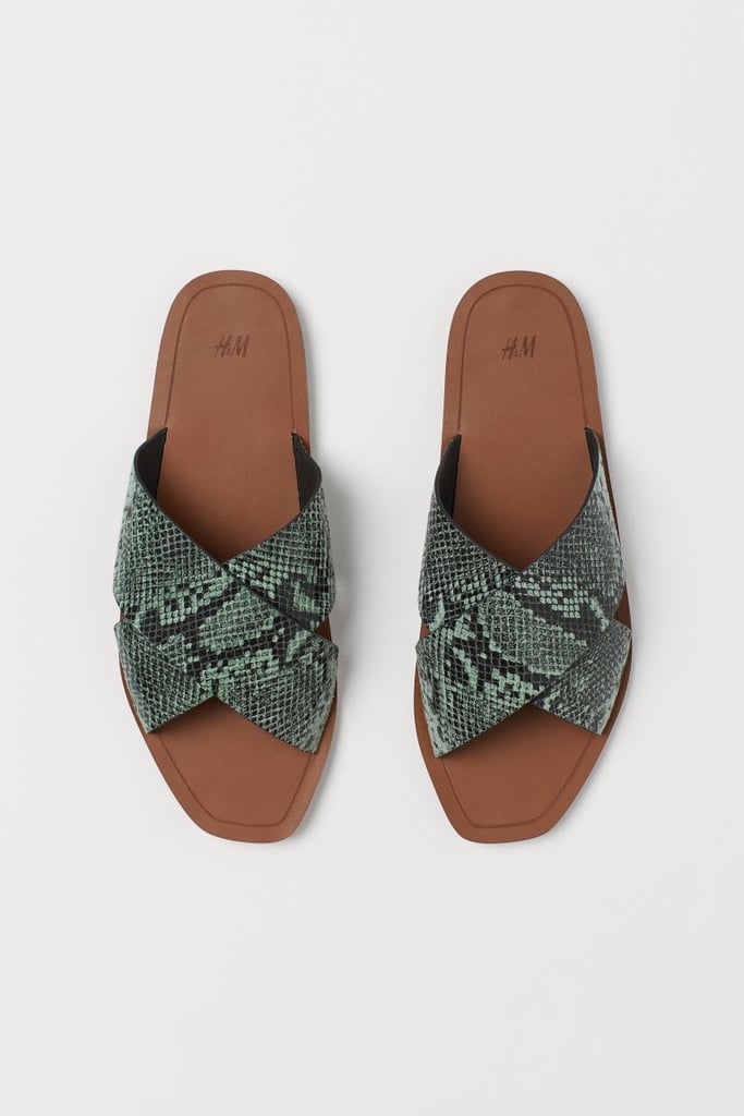 H&M Leather Slides The Best Shoes From H&M For Women in 2020