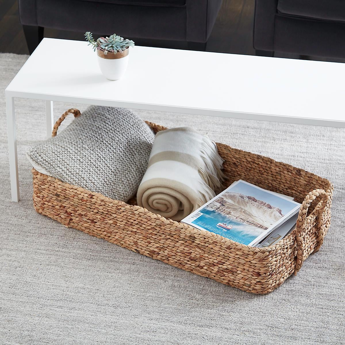 Under coffee top table baskets