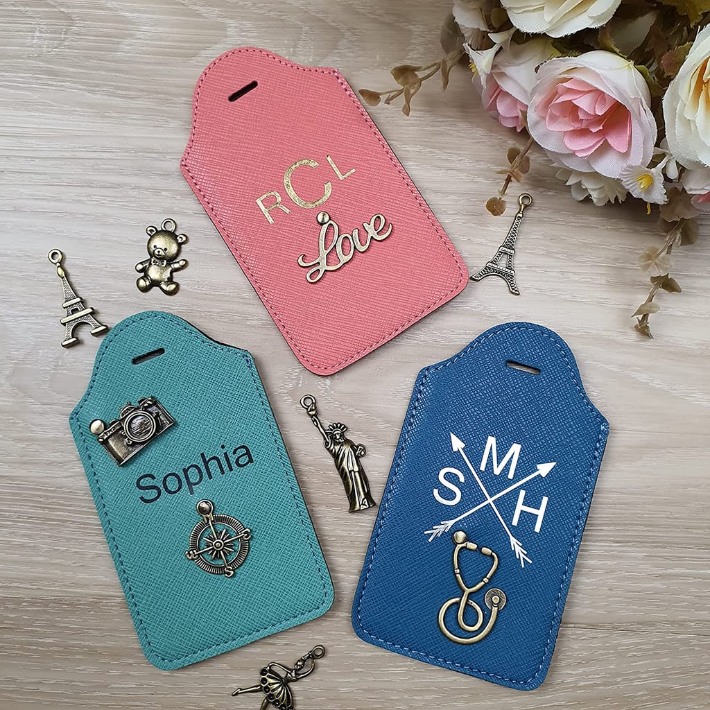 For the Honeymoon: Personalized Luggage Tags
