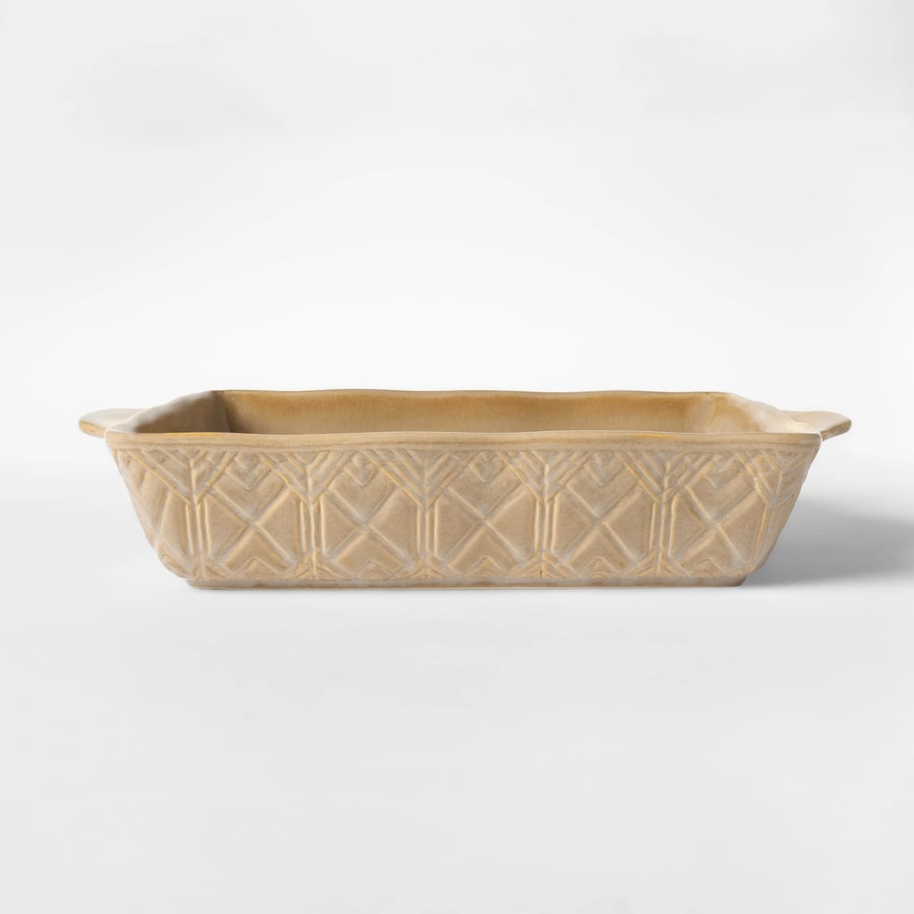 Cravings By Chrissy Teigen 11 25 X7 75 Embossed Stoneware Bakeware With Handle Chrissy Teigen S Kitchenware Line Has Arrived At Target And Adds Everything To Cart Popsugar Food Photo 33