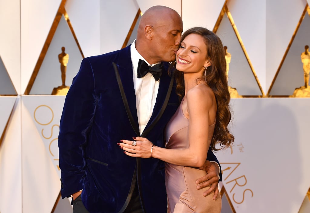 Pictured: Dwayne Johnson and Lauren Hashian