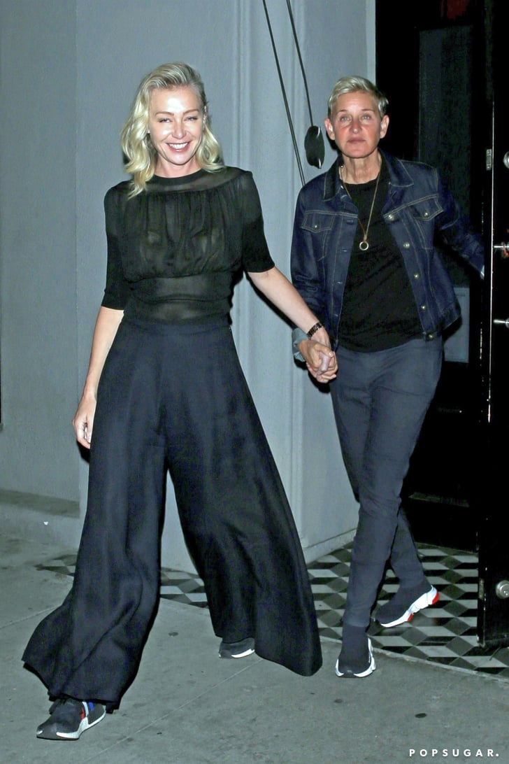 Ellen DeGeneres and Portia de Rossi Matching Sneakers