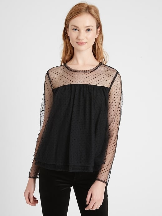 Banana Republic Tiered Tulle Top