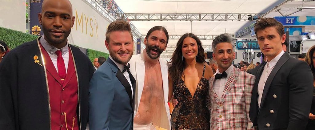 Queer Eye Fab Five With Other Celebrities at the 2018 Emmys