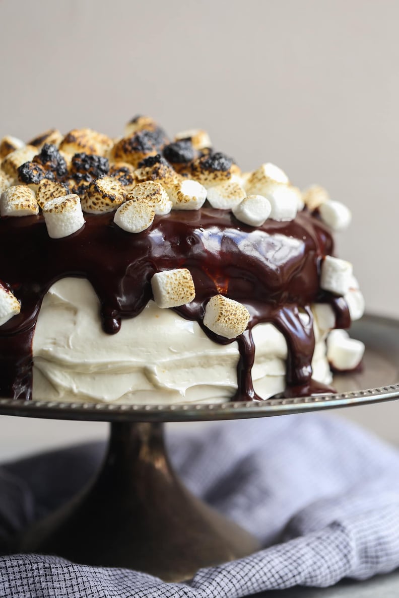 Pumpkin S'Mores Cake