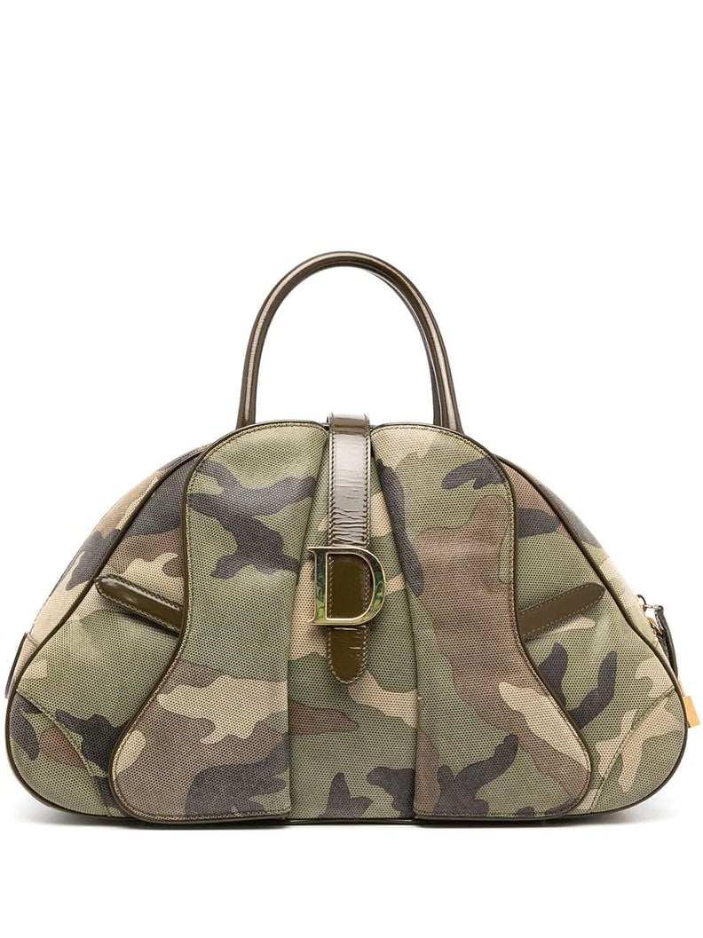 Christian Dior 2001 Pre-Owned Camouflage Saddle Bowling Bag