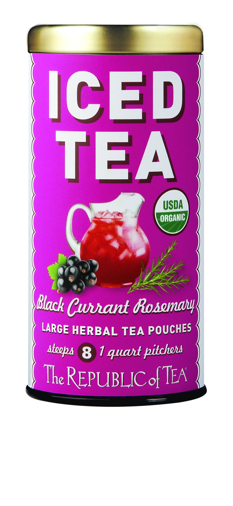 The Republic of Tea Black Currant Rosemary Iced Tea
