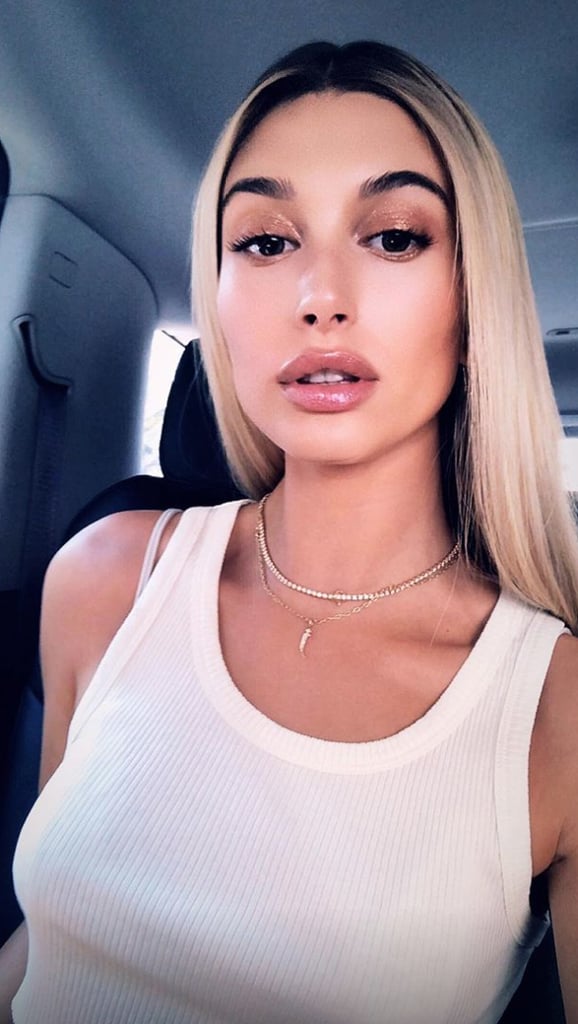 Hailey Baldwin Took a Selfie on the Way to the John Elliott Fashion Show Hailey Baldwin Took a Selfie on the Way to the John Elliott Fashion Show